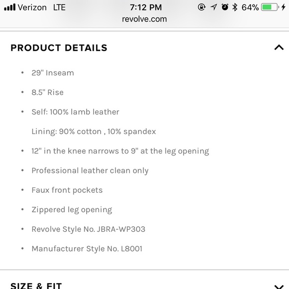 NWT J Brand Super Skinny Mint Leather Pants - Picture 2 of 8